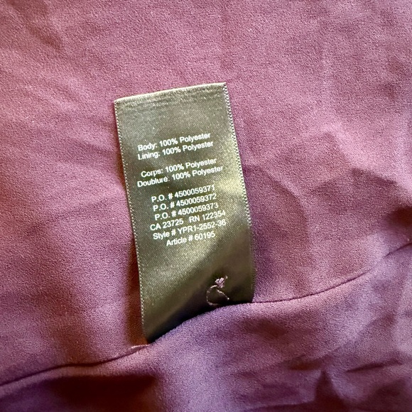 SOLD - Aritzia Babaton | Fine Japanese Fabric Blouse | Eggplant | Size XXS - Picture 7 of 7
